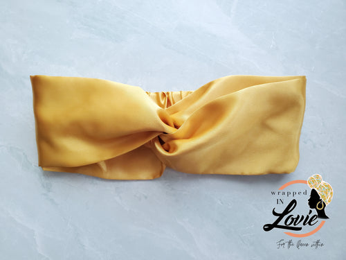 Simple Satin Gold Headband